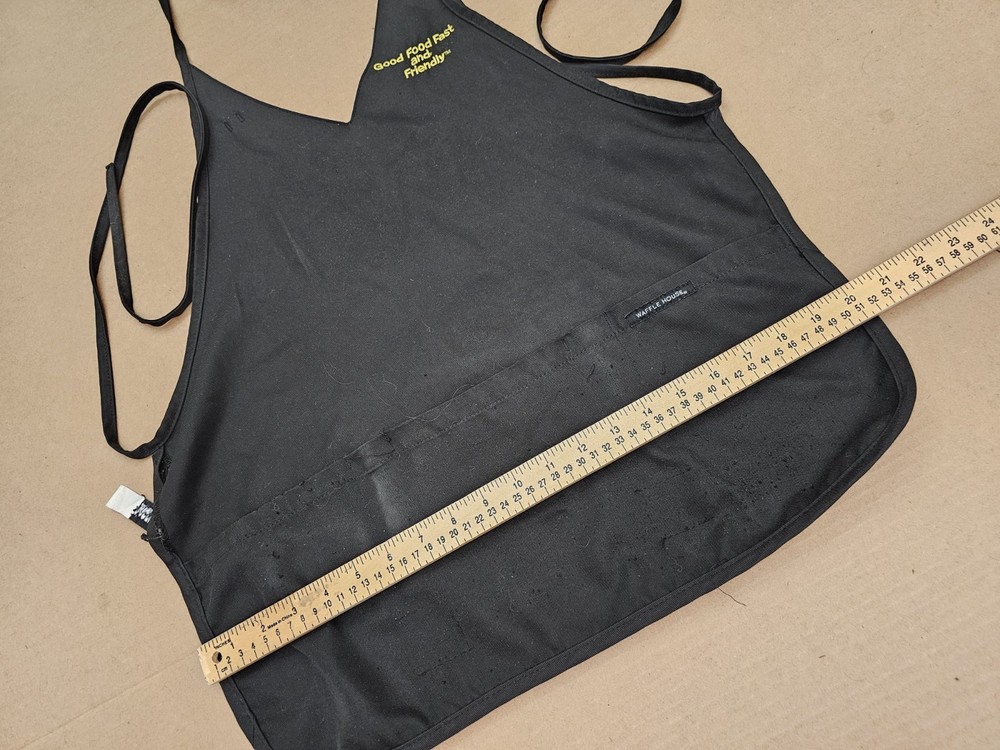 Authentic Waffle House Apron with v-neck front pockets and adjustable strap