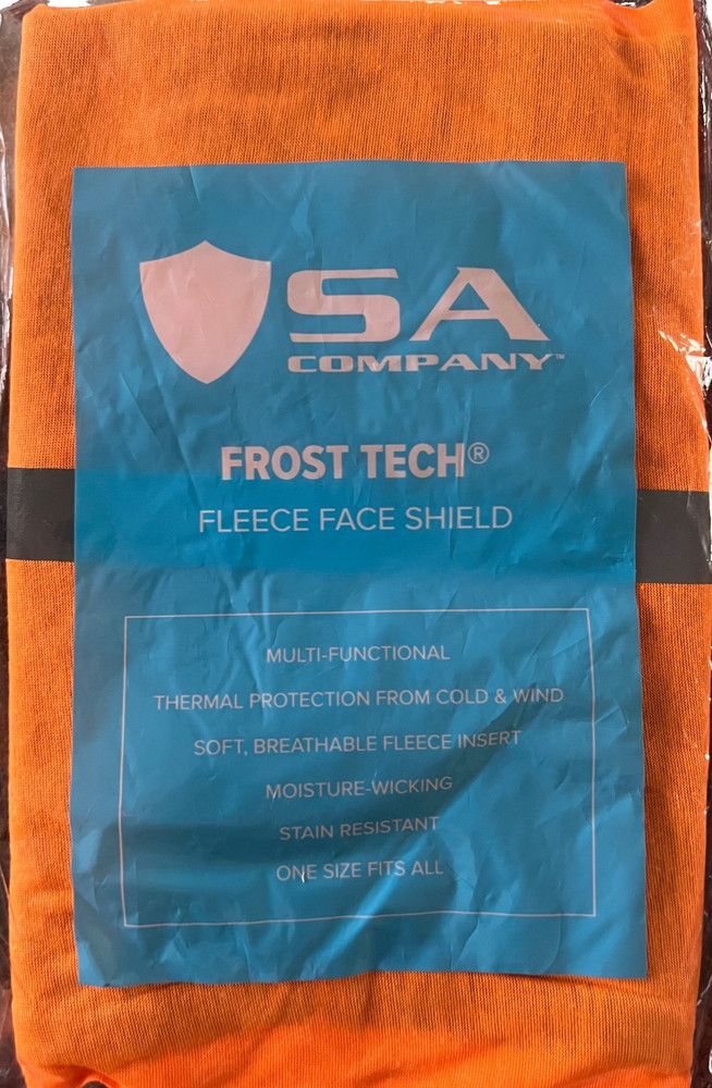 Frost Tech | Reflective | Electric Orange Fleece Face Shield