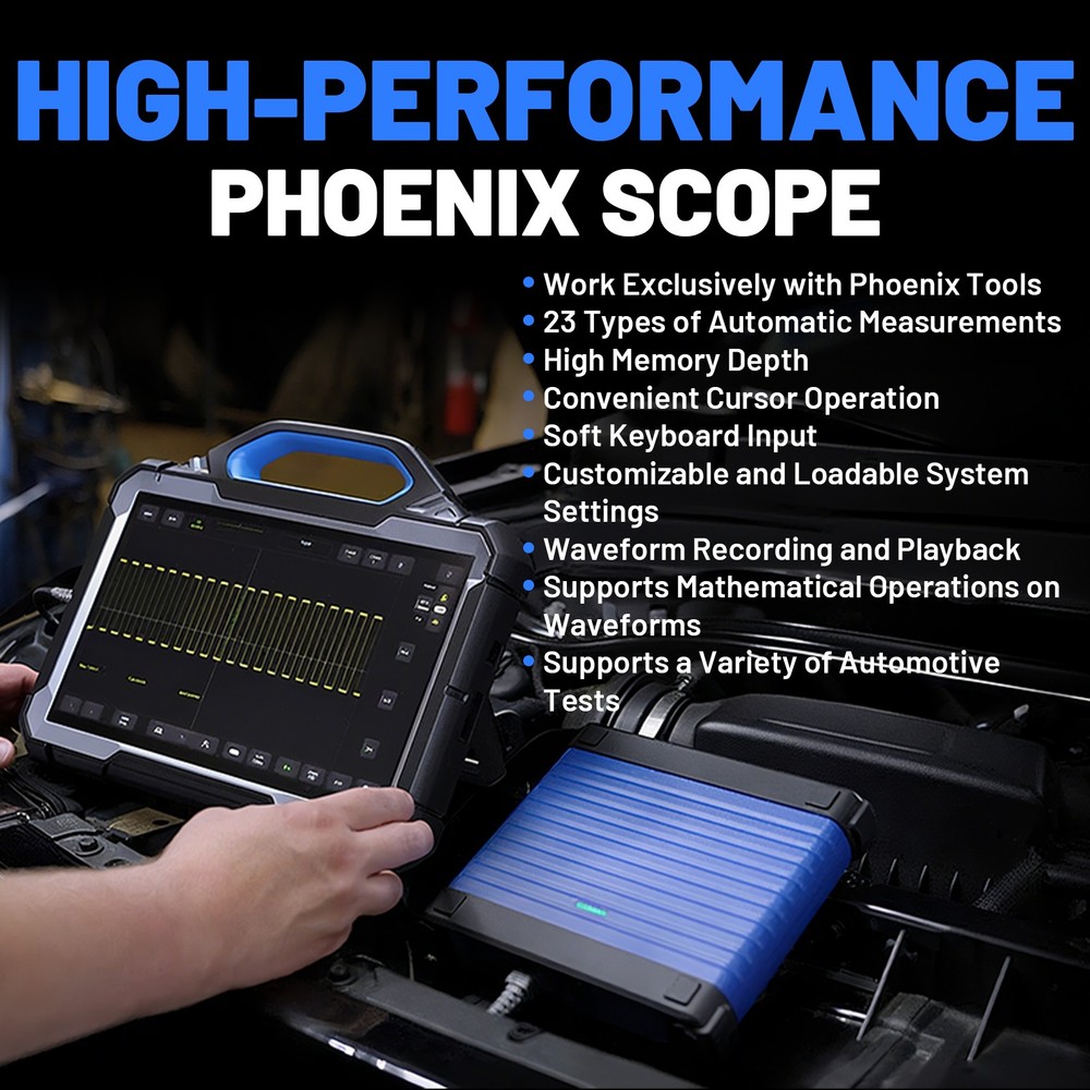 TOPDON Phoenix Scope Advanced 4-Channel Oscilloscope Work for Phoenix max smart