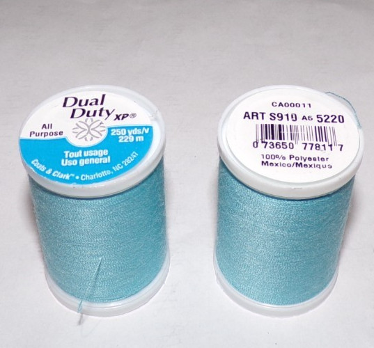 Dual Duty All Purpose Polyester Thread, 250 yards, Light Parakeet (5220)