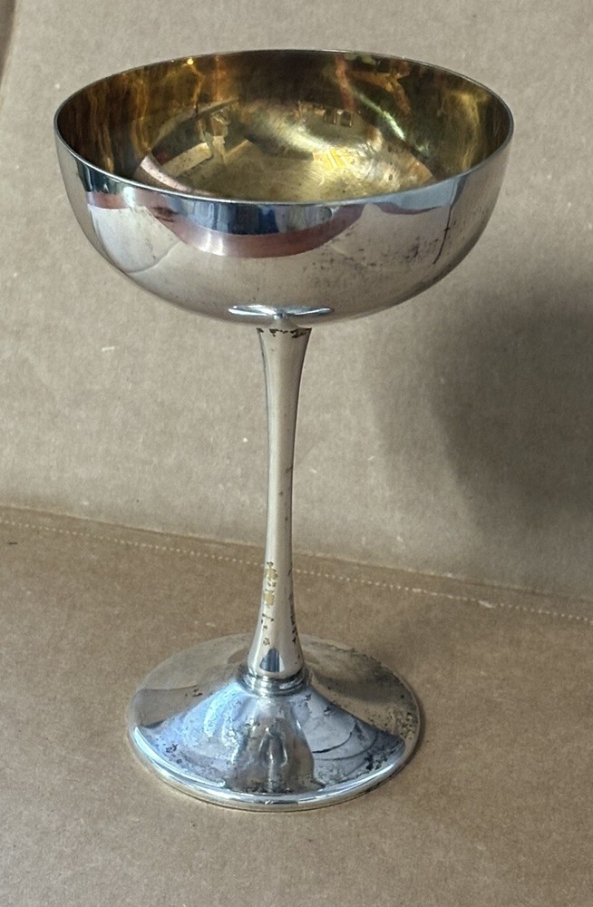 Vintage Eales  1779 SilverPlate Champagne/Wine Goblet - 6.25” Tall