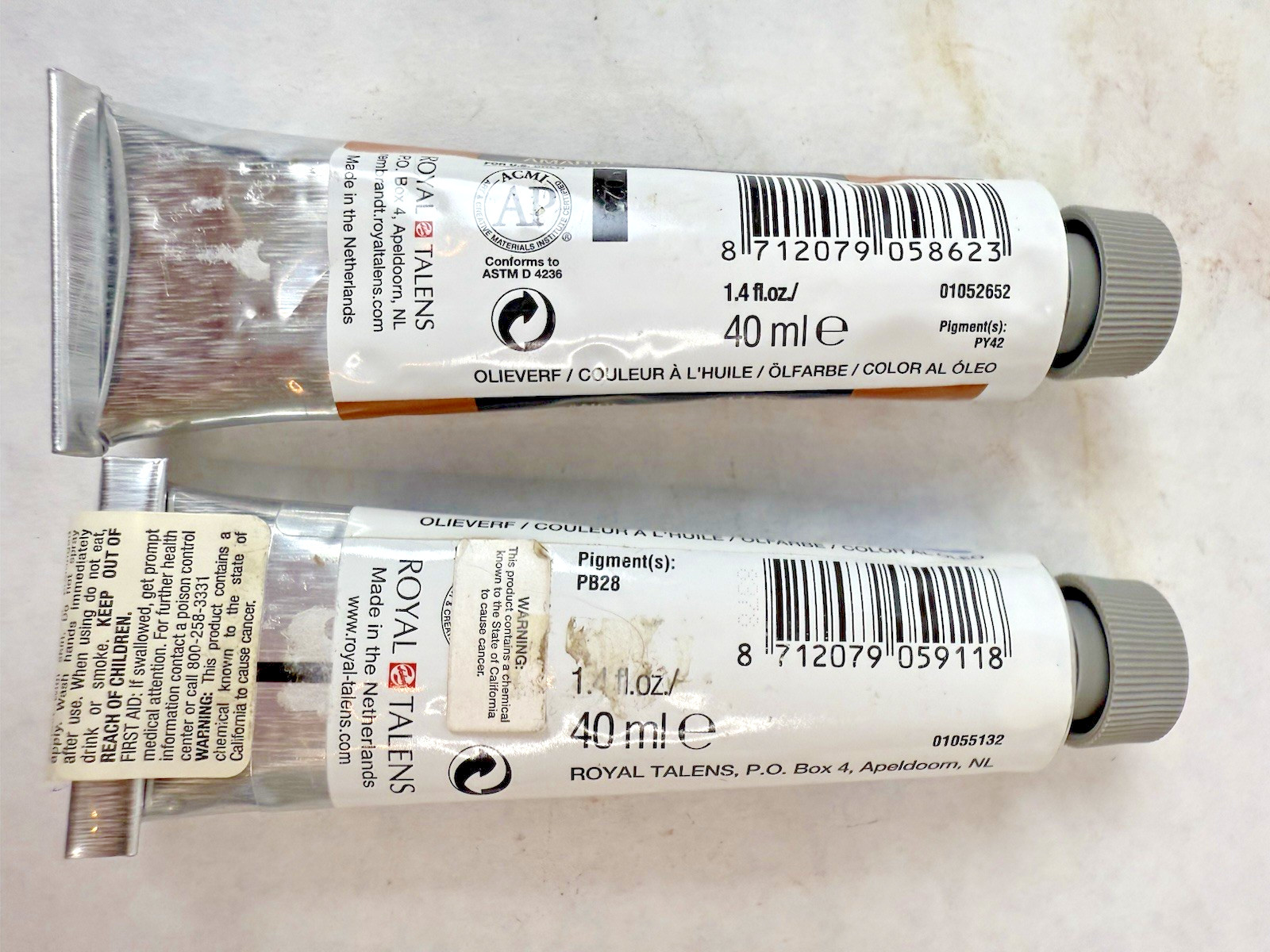 Royal Talens Rembrandt Oil Colour Set of 2--SEE PHOTOS