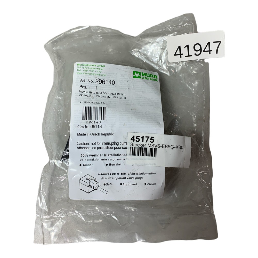 MURR ELEKTRONIK MSVS-EB5G-KS0 Connector 45175