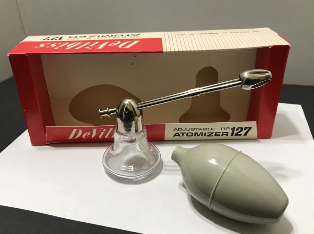 DeVilbiss - Adjustable Tip Glass Bottle Atomizer - Model 127