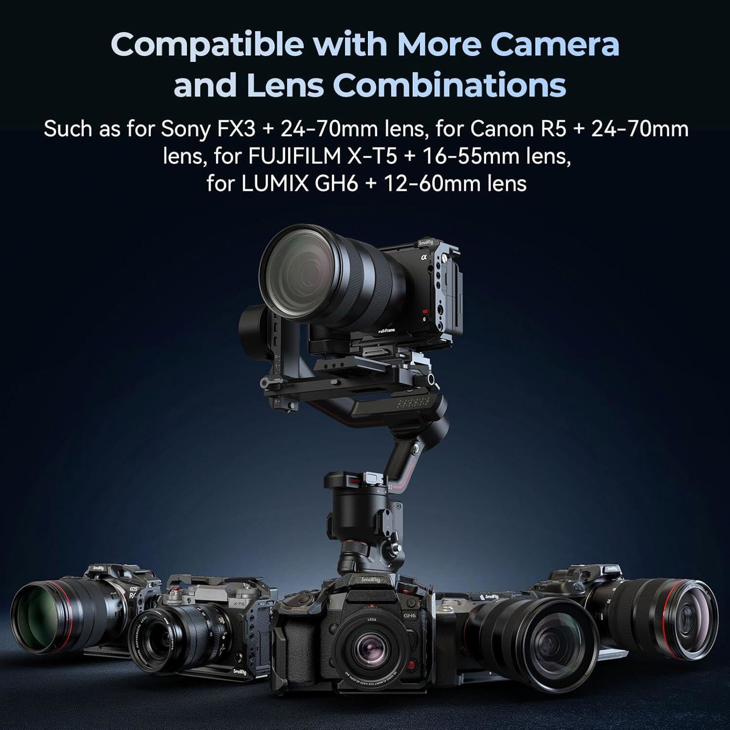 SmallRig QR Plate for Arca for DJI RS 4/RS 4 Pro/RS3/RS 3 Pro/RS 3 mini/RS 2