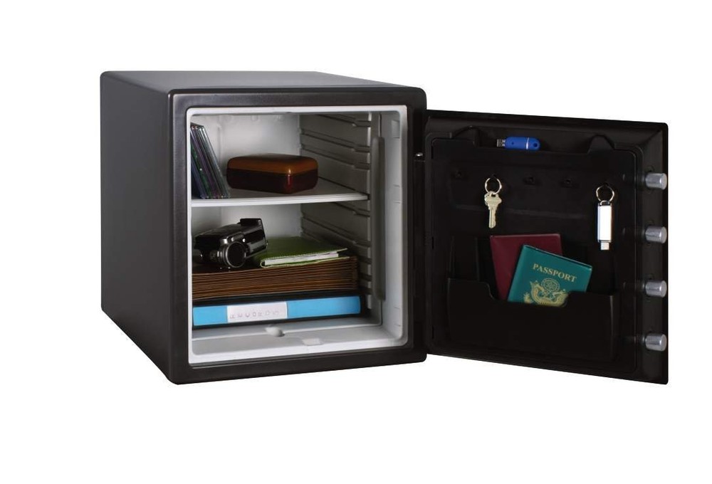 SentrySafe Black Fireproof Safe with Digital Push Button Keypad, Home Safe Fo...