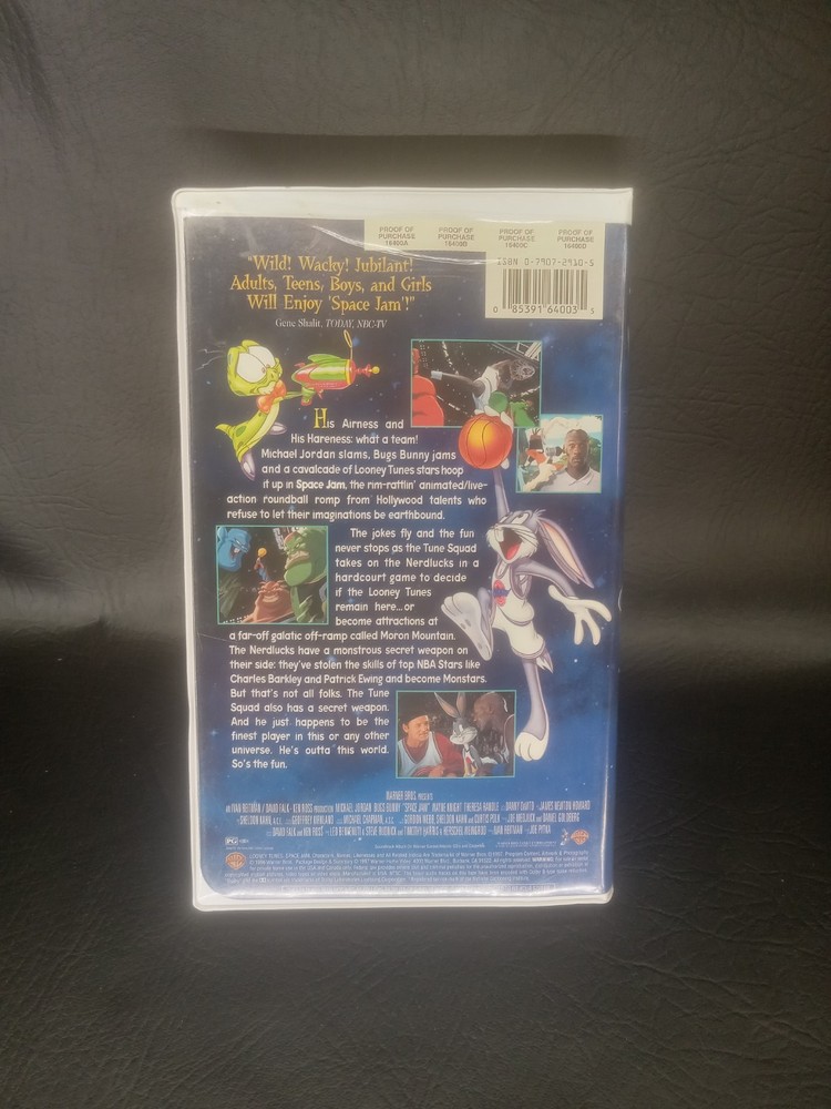 Space Jam VHS Clamshell Michael Jordan Bugs Bunny 1997