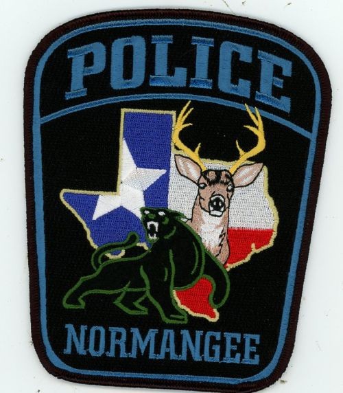 TEXAS TX NORMANGEE POLICE NICE SHOULDER PATCH SHERIFF