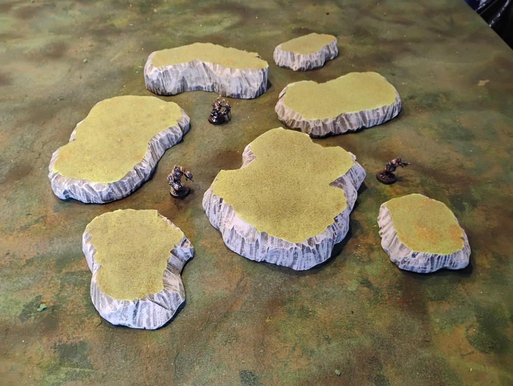 Stackable Hill Set Terrain Wargame bolt action Warhammer 40k tabletop D&D