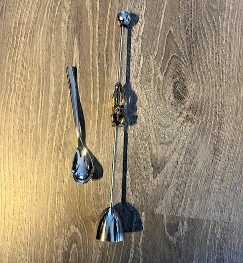 Brass Monkey Muller and Spoon Set Cocktail Bar Barware