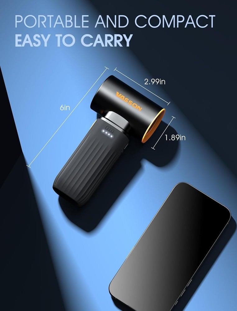 Mini Portable Air Duster - Fast Charging, Long Runtime