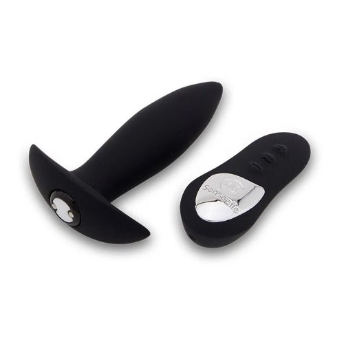 Nu Sensuelle Mini-Plug Vibrating Plug with Remote Control - Black