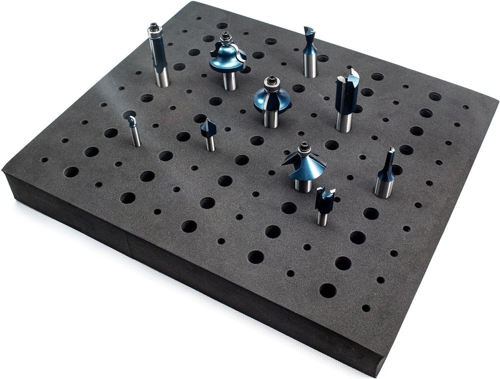 Universal Router Base & Foam Storage Tray for 110 Bits - Precision Routing Tool