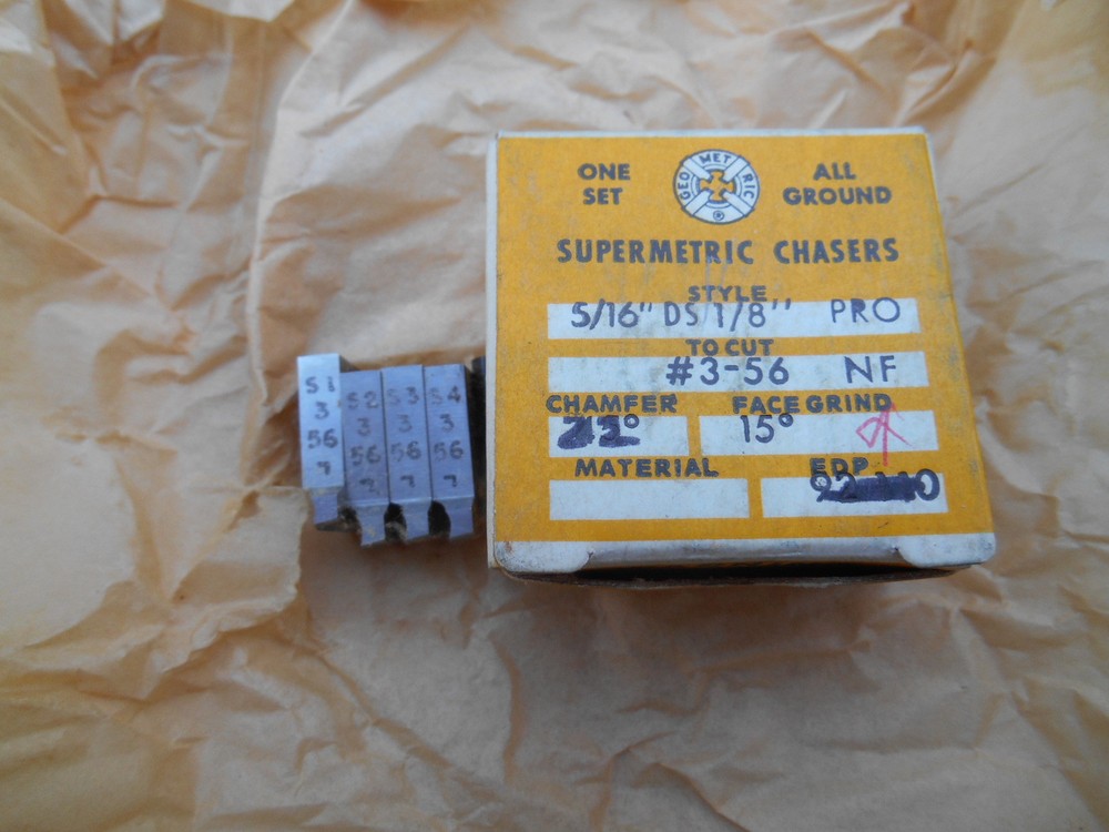 GEOMETRIC CHASERS  3 - 56 , FOR 5/16 DS , SEE PIC FOR FULL DESCRIPTION