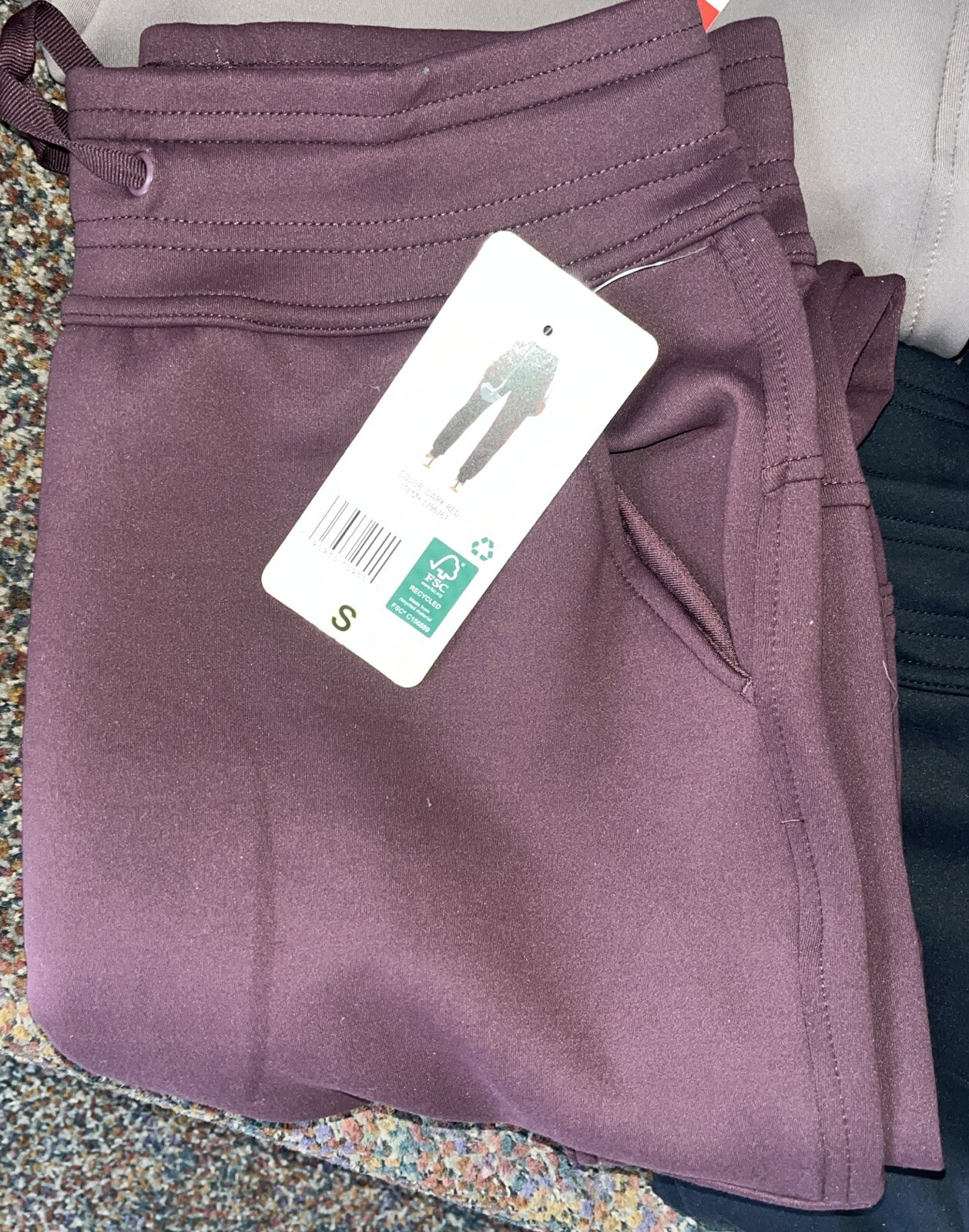 32 Degrees Heat Drawstring Side Pockets Jogger Pants BLACK,BLUE,DARK RED,TAN NWT