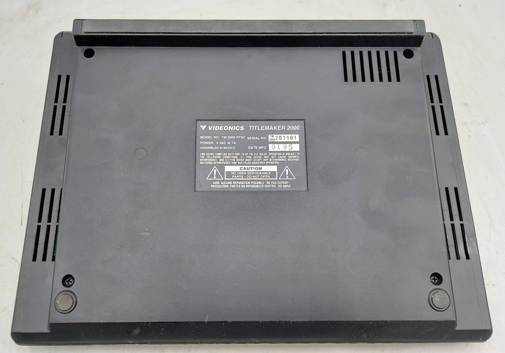 Videonics Video Titlemaker 2000 Model TM 2000 NTSC