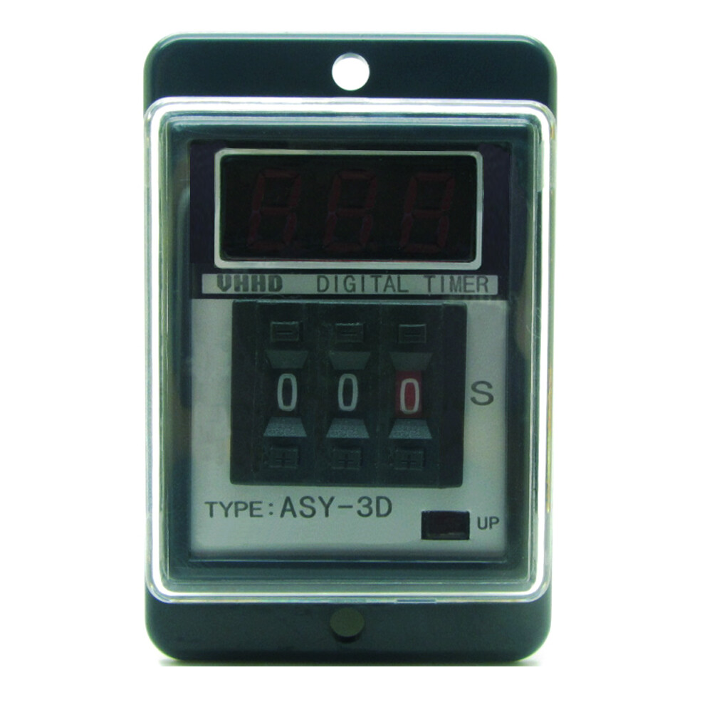 Time Delay Relay Digital ASY-3D Programmable Timer 12V 24V 110V 220V 380V + Base
