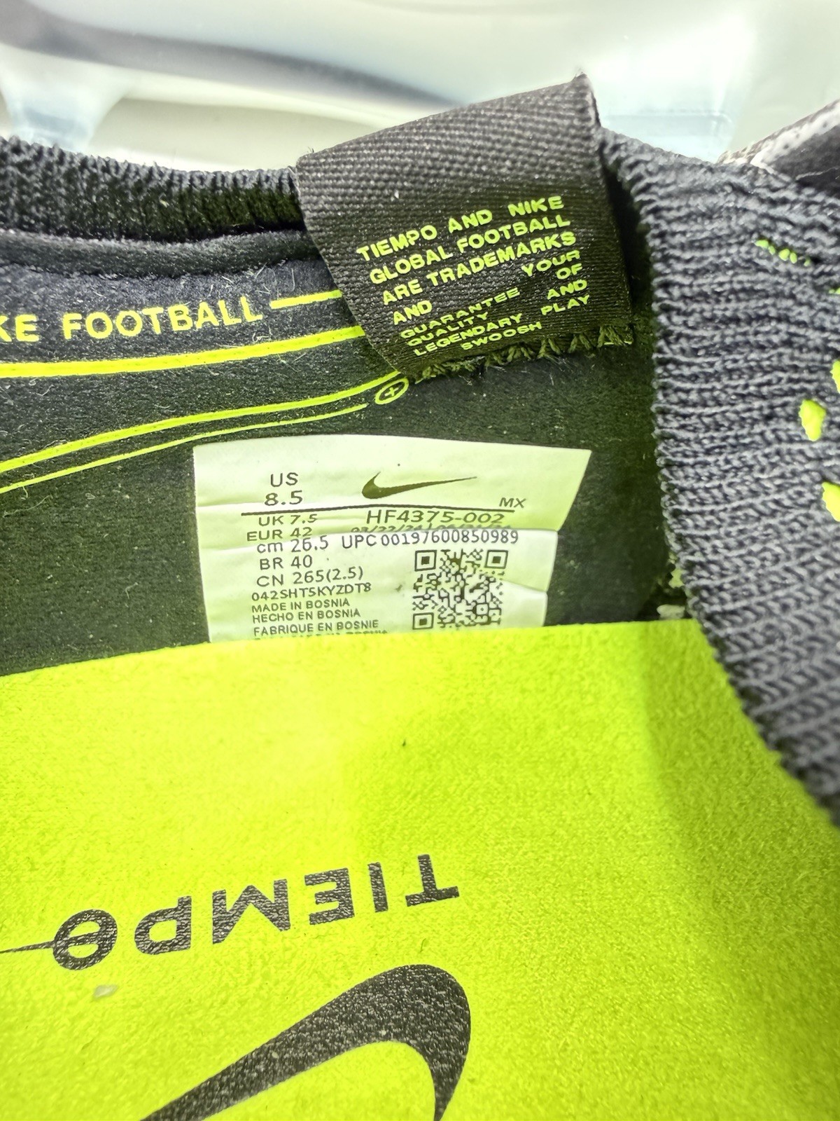 Nike Tiempo Legend 10 Elite Silver Sg Pro Anti Clog HF4375-002 $250 - Size 8.5