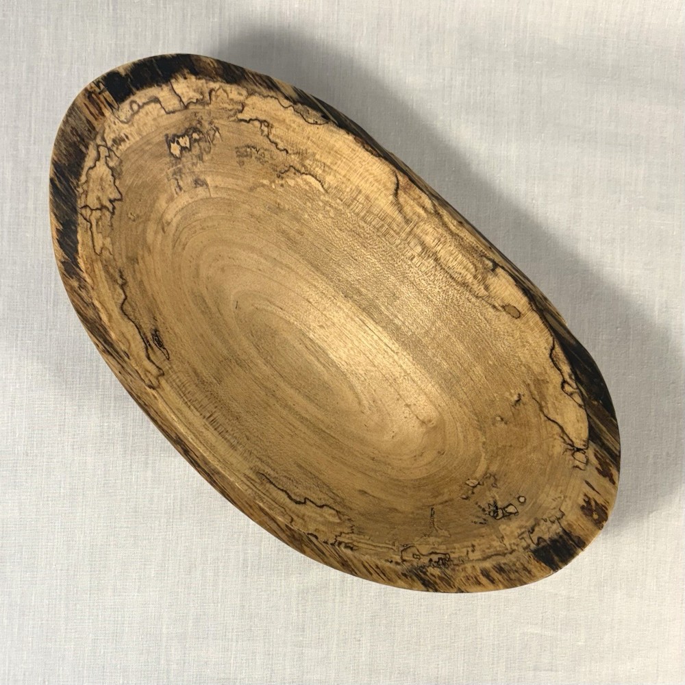 Spalted Box Elder Oval Bowl