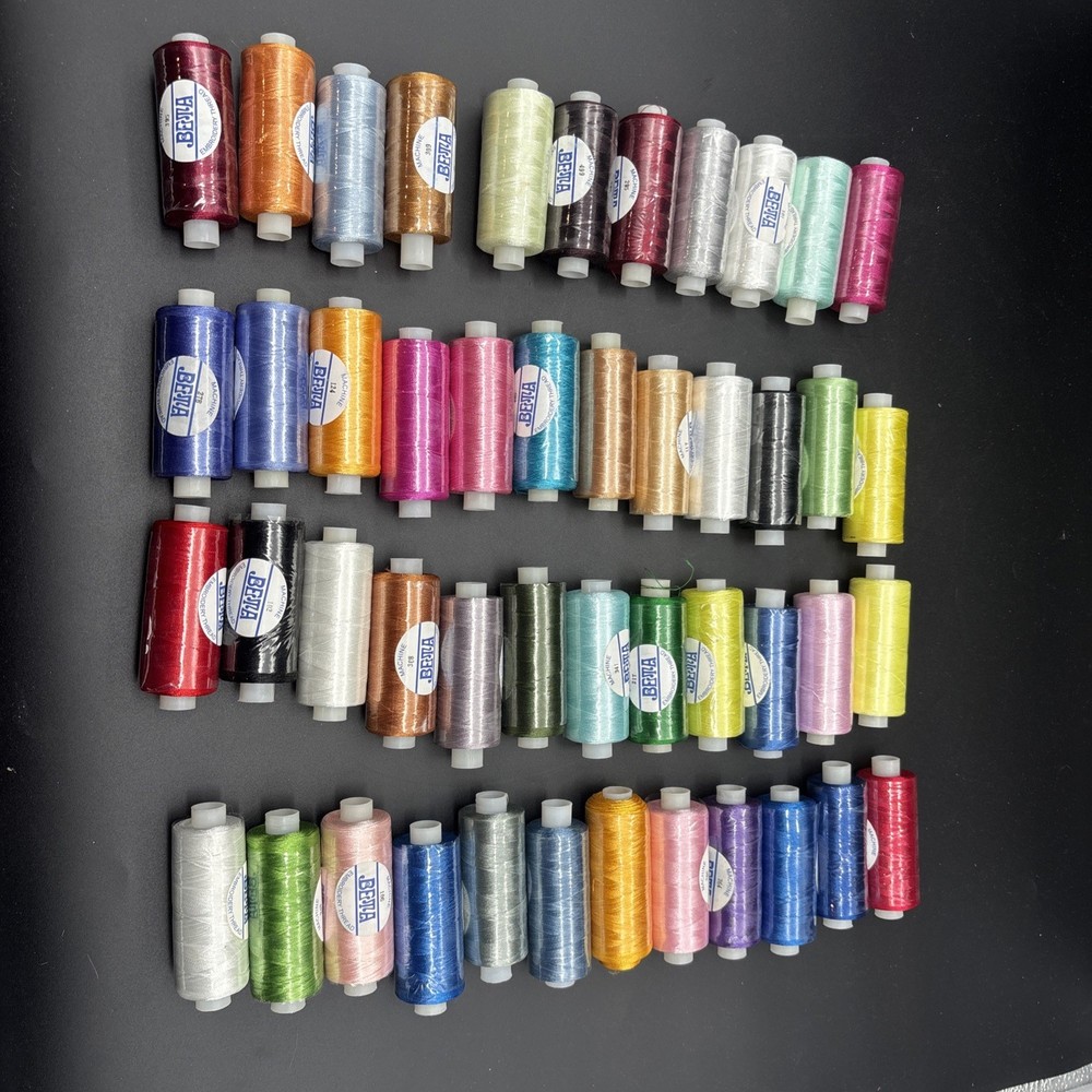 Beta Brand Polyester Embroidery Machine Thread 47 Spools Multiple Colors