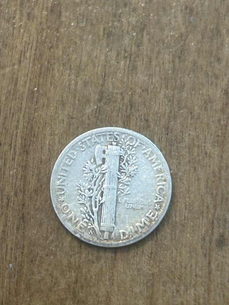 1944S Mercury Dime VF