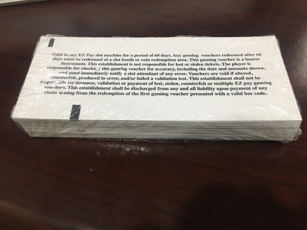 Slot machine ticket printer paper (4 PACK)