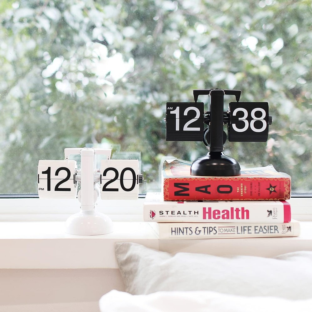 Flip Desk Clock Retro Vintage Design Auto Flip Clock Desk Clock Table Clock
