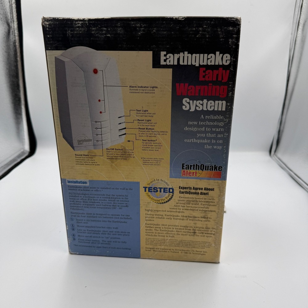 Earthquake Early Warning System EQ Technologies Alarm