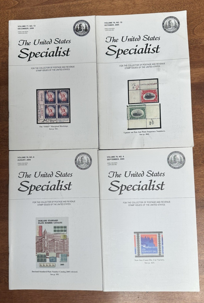 The United States Specialist Journal 2011-2004 (partial issues) US Stamp Society