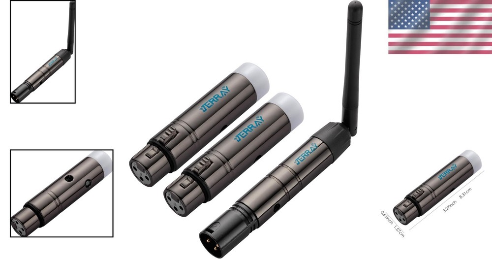 3-Piece Wireless DMX Controller Set | 1000ft Range, No Delay, 7 Group Control