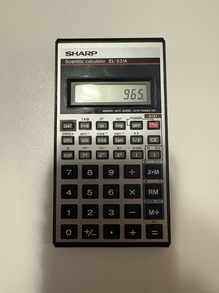 Vintage Sharp Scientific Calculator EL-531A