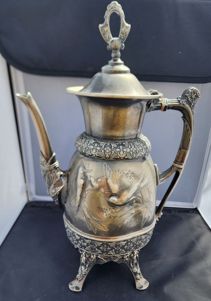 Vintage 1924 Meriden Silver Bird Pitcher