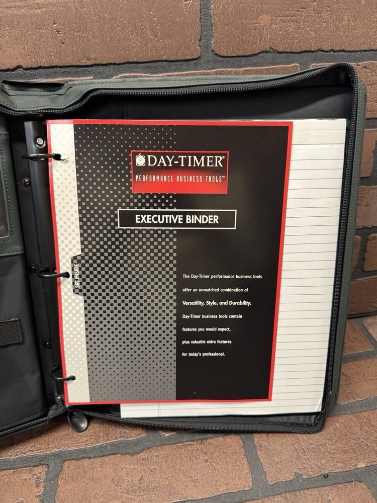 Daytimer Executive Binder Performance Business Tools Notepad
