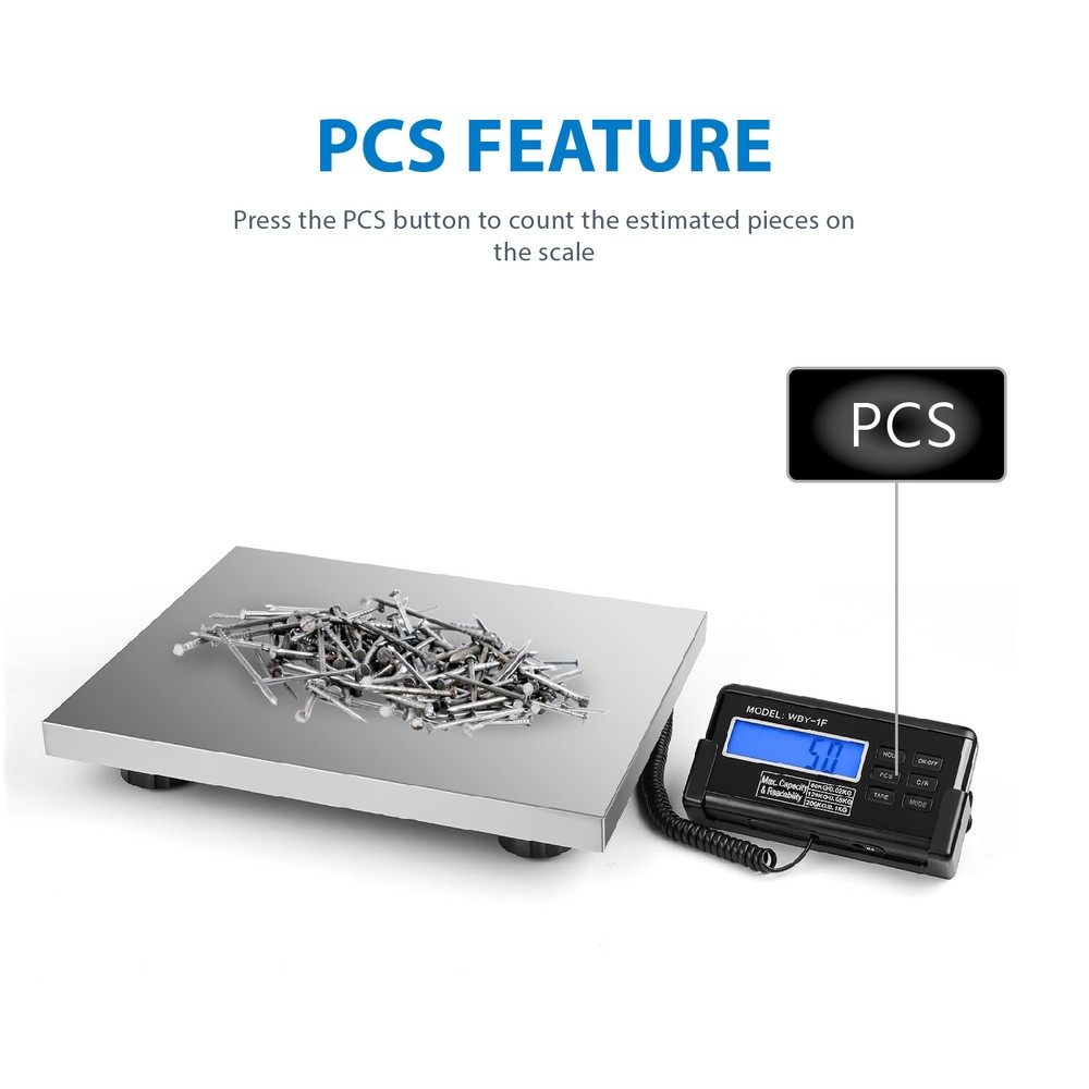 Digital Scale 200Kg Weight Capacity w/ ext. LCD Backlight display & AC adapter