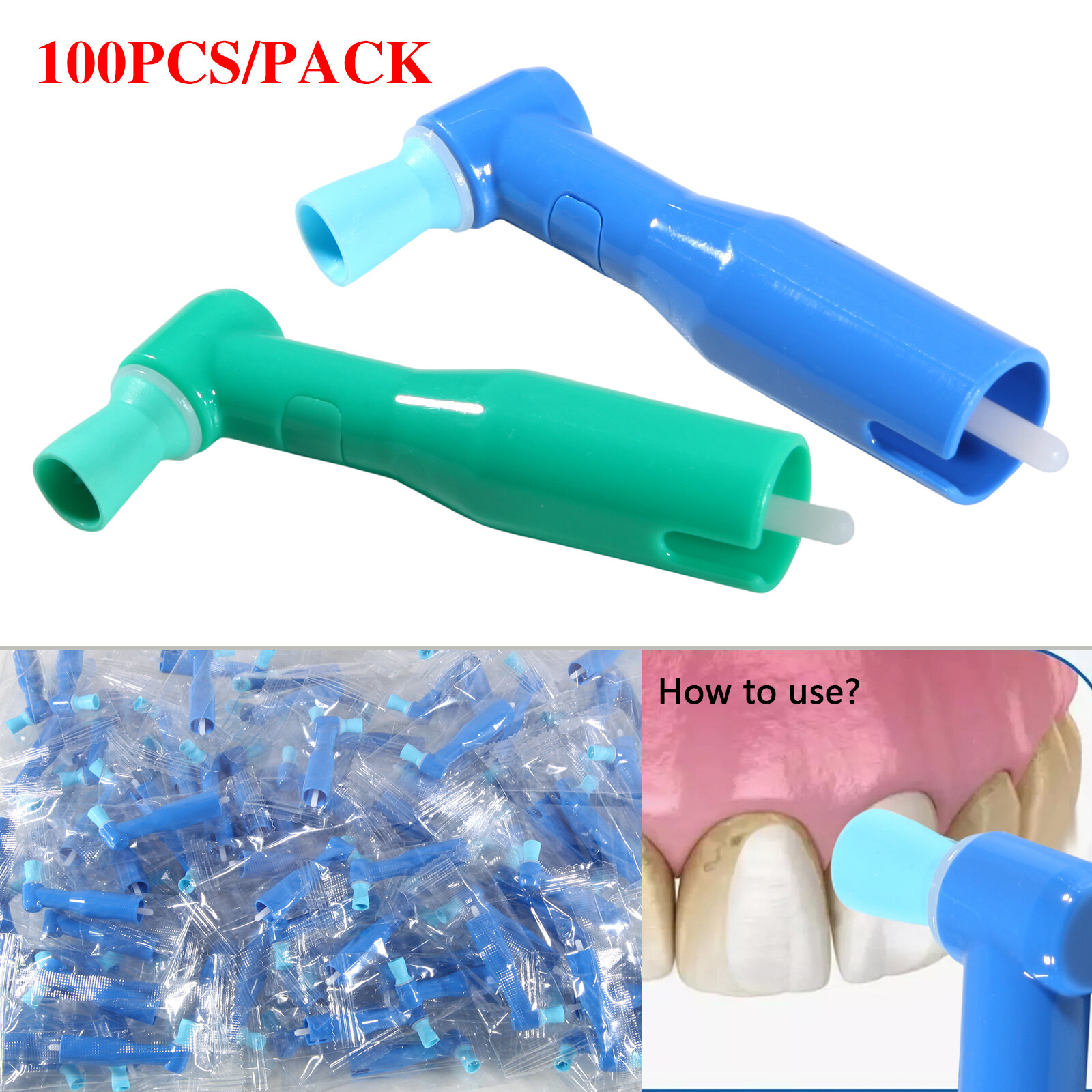 Prophy Angles Cups 100-1000 Top Quality Dental Disposable Prophy Angle 105° sk
