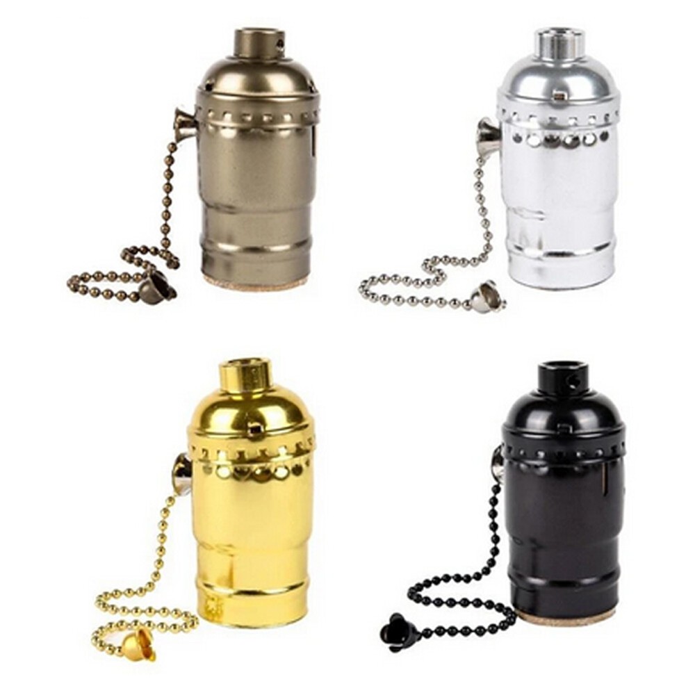 1/2/4Pcs Pull Chain Light Bulb Lamp socket Replacement switch E27 E26 3 Way 250W