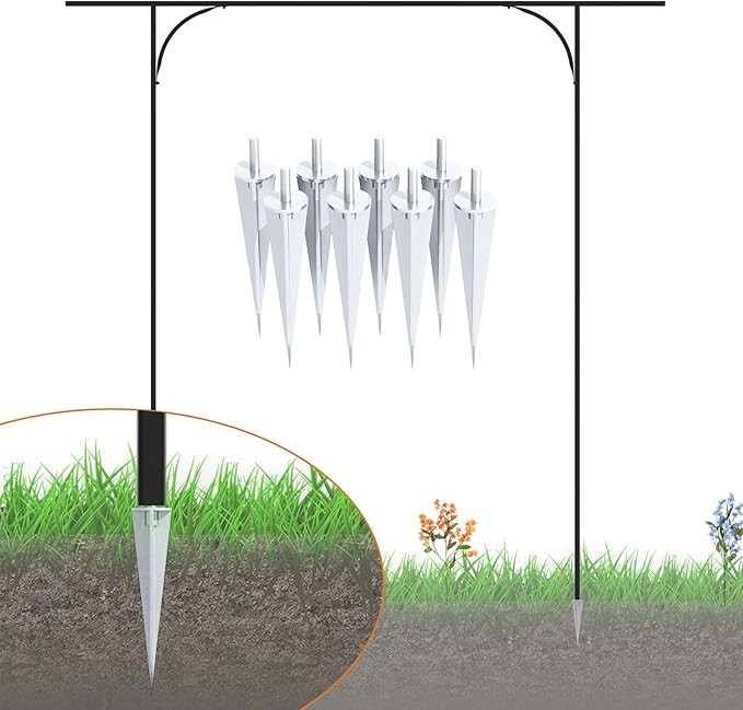 Zhongma Metal Garden Arch Arbor for Decorative Climbing Plants Lawn Garden