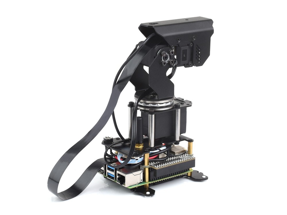 Waveshare 360° Omnidirectional High-Torque 2-Axis Expandable Pan-Tilt Camera