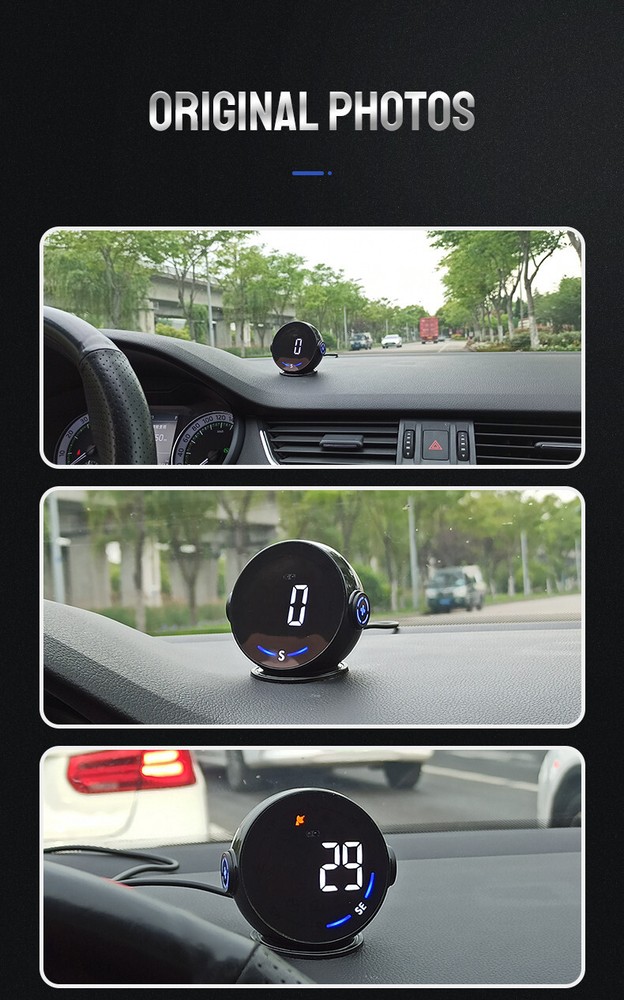 Digital Car GPS Indicator Speedometer Head Up Display MPH/KMH Overspeed Alarm