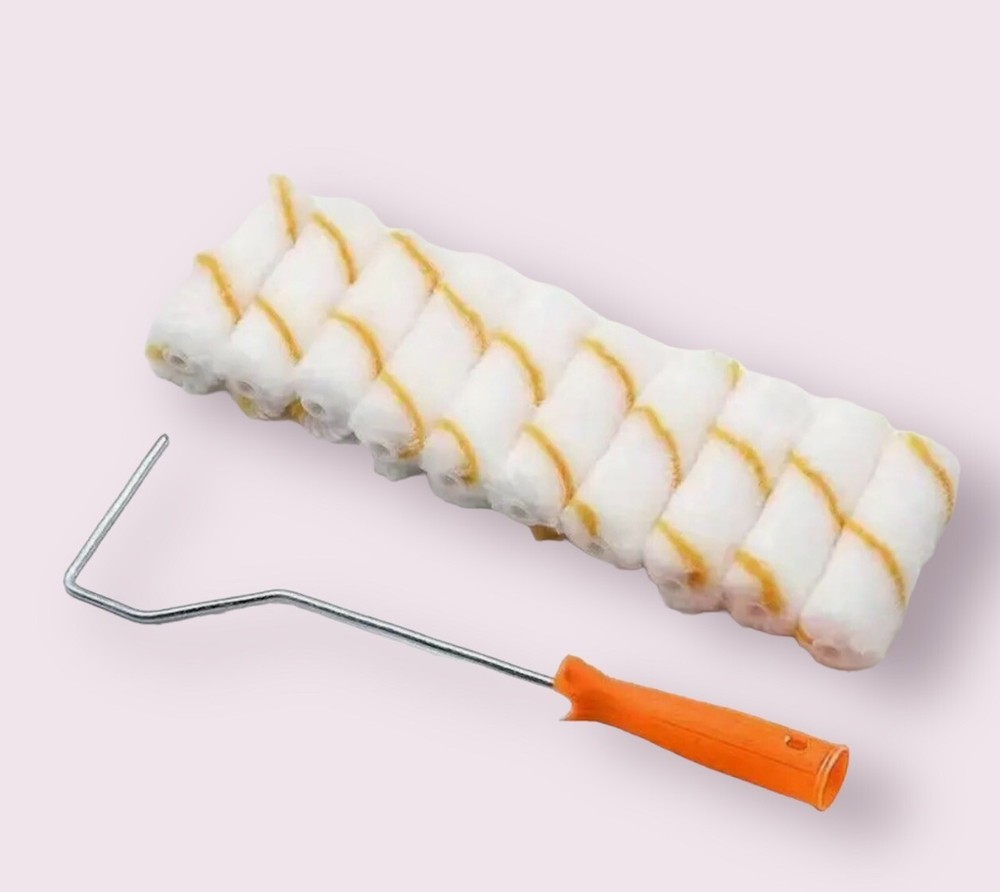11 Pcs Paint Roller Kit for Professional Job, 4 Inch Roller Covers
