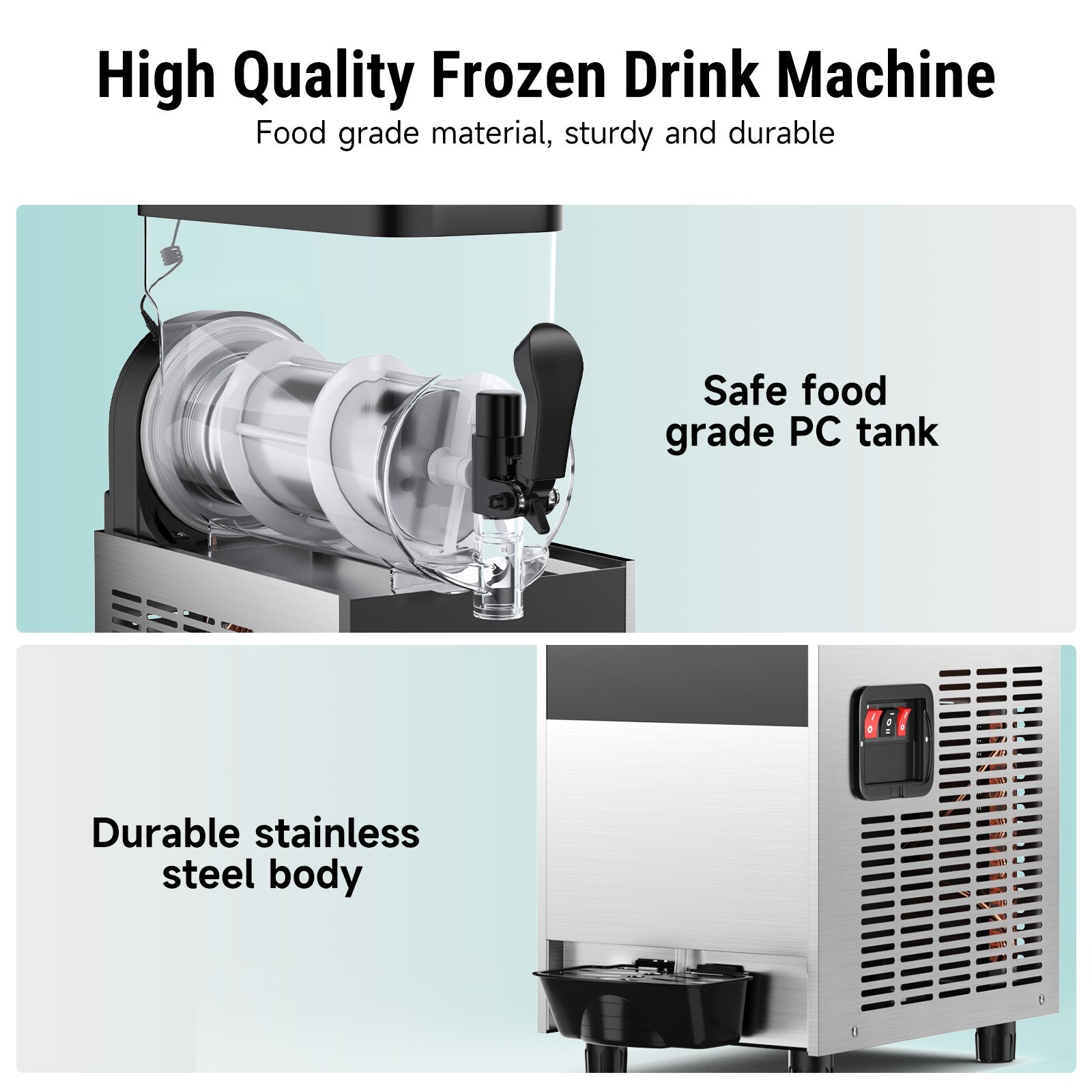 15/30/45L Commercial Slushie Machine Margarita Slush Maker Frozen Drink Machine