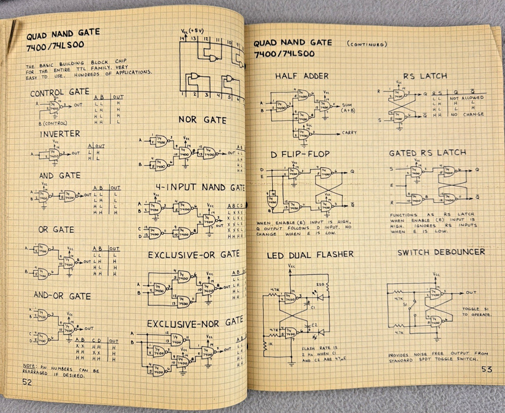 Archer Engineer's Notebook Integrated Circuit Applications 1980 Edition Vintage