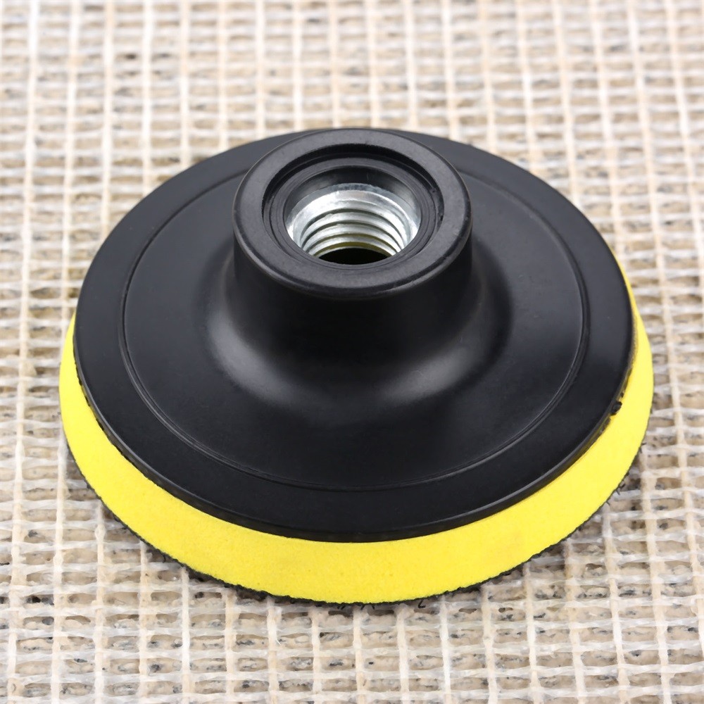 1Pcs Black 3inch/75mm Car M14 Backing Plate Pad Hook & Loop Polisher Buffing