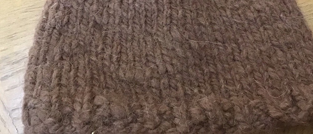 Brown Alpaca Crocheted Handmade Skull Cap