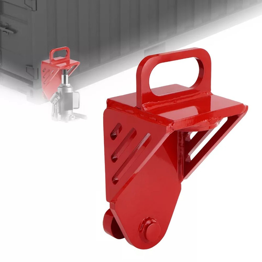 Shipping Container Jack Lug, with Handle, Red Jack Leveling Attachment 74000 LBS