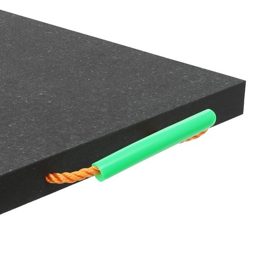 Heavy Duty Square Medium Size Support Pad Black Stabilizing Block With Handle