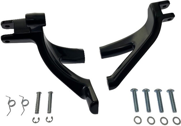 HardDrive Floorboard To Peg Conversion Kit Glossy Black Harley Davidson Softail