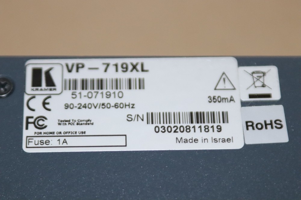 Kramer VP-719xl Presentation Switcher/Scaler