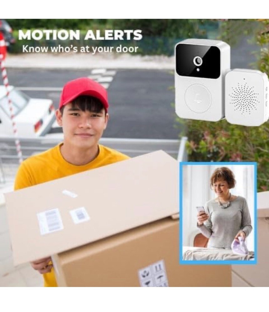 X9 - Visualizable Smart Doorbell - White Camera