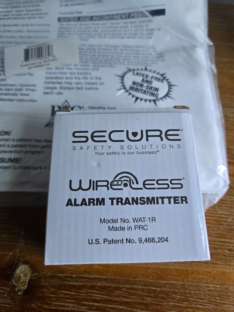 Secure Safety Solutions Chair Sensor Pad Fall Alarm Wireless
